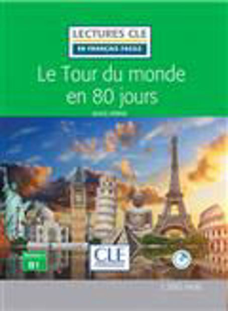 Image de Le tour du monde en 80 jours - Niveau 3/B1 - Lecture CLE en français facile - Livre + Audio téléchargeable
