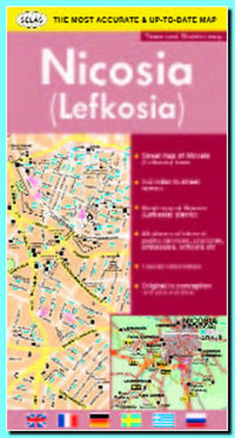 Image de Nicosia (Lefkosia) - Town and District Map
