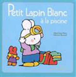 Picture of Petit Lapin Blanc à la piscine