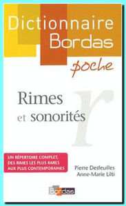 Image de Dictionnaire des rimes et sonorités