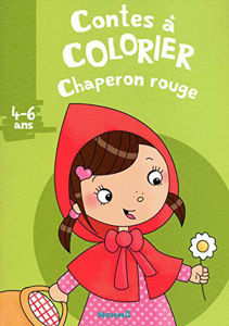 Image de Chaperon rouge - conte à colorier 4-6 ans