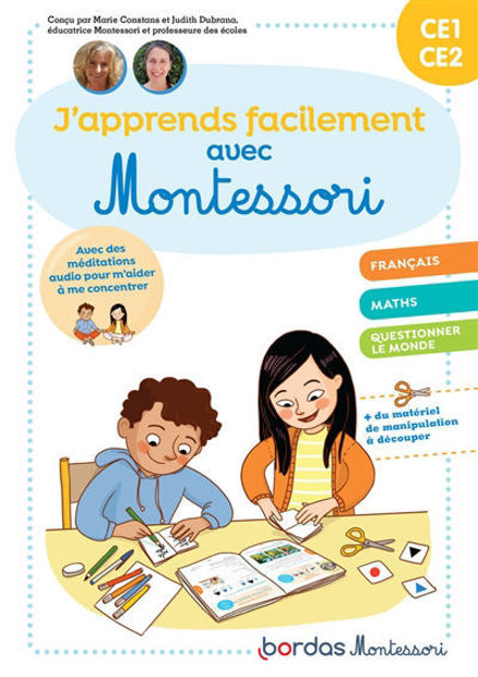 Image de J'apprends facilement avec Montessori CE1, CE2 : français, maths, questionner le monde