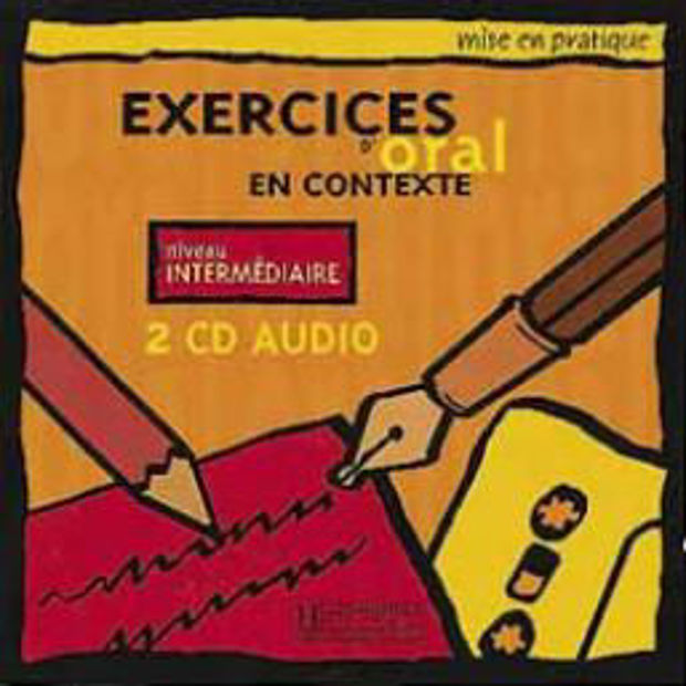 Image de Exercices d'oral en contexte - niveau intermédiaire - 2 CD audio