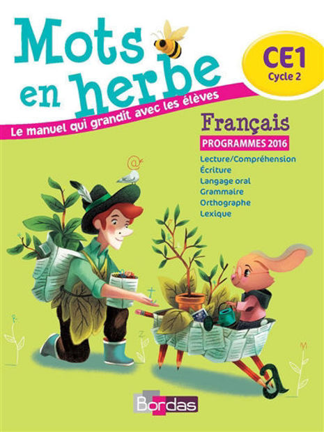 Image de Mots en herbe, français : CE1, cycle 2 : programmes 2016
