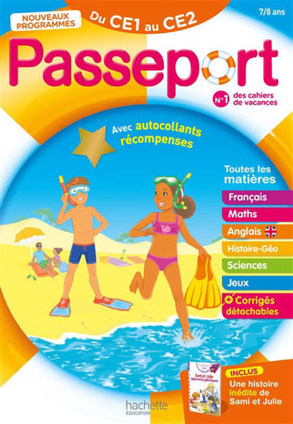 Image de Passeport du CE1 au CE2, 7-8 ans : toutes les matières : nouveaux programmes