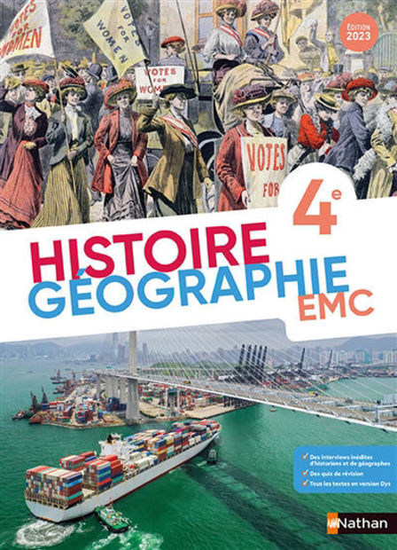 Image de Histoire géographie, EMC, 4e : 2023