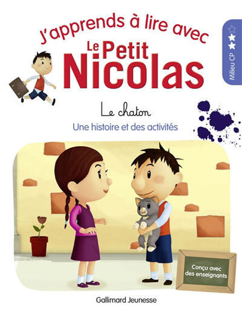 Image de J'apprends à lire avec le Petit Nicolas Le chaton : une histoire et des activités : milieu CP