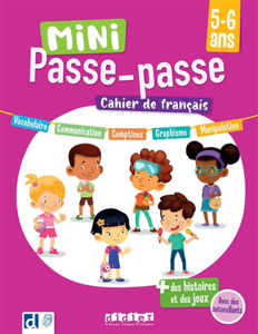 Image de Mini passe-passe 5-6 ans : cahier de français : des histoires et des jeux avec 80 autocollants