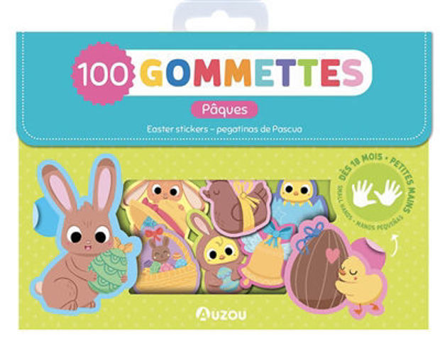 Image de Pâques : 100 gommettes  Easter stickers  Pegatinas de Pascua